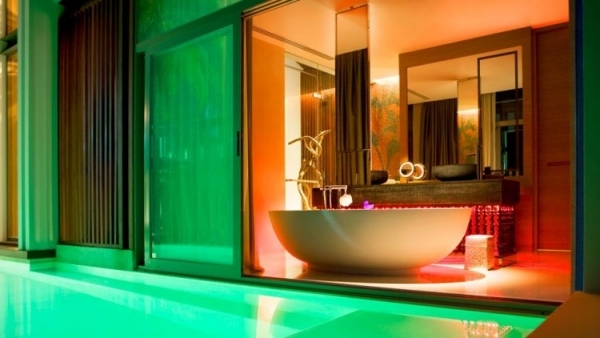 kúpeľňa posuvné dvere prázdninové stredisko Koh Samui