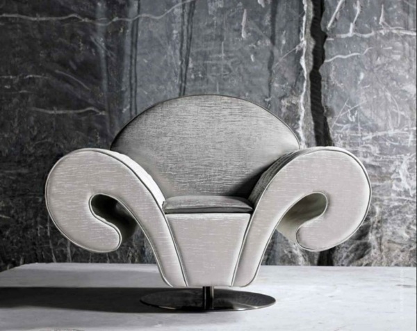 Luxusný nábytok od VG Newtrend-zamatové kreslo