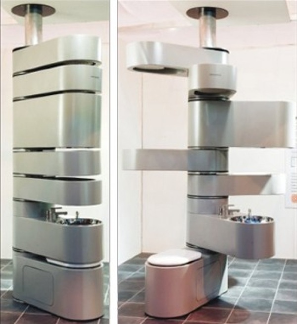 zaujímavý úložný systém pre malé kúpeľne zaujímavý úložný systém pre malé kúpeľne