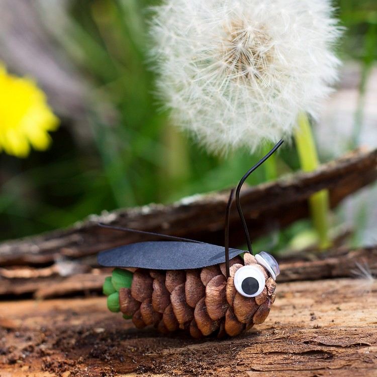 šváb-drotár-deti-prírodný-materiál-šišky