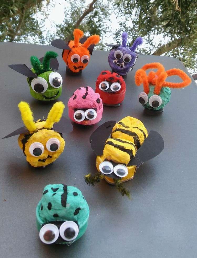 hmyz-chrobák-drotár-deti-fľaša-uzáver-hlina