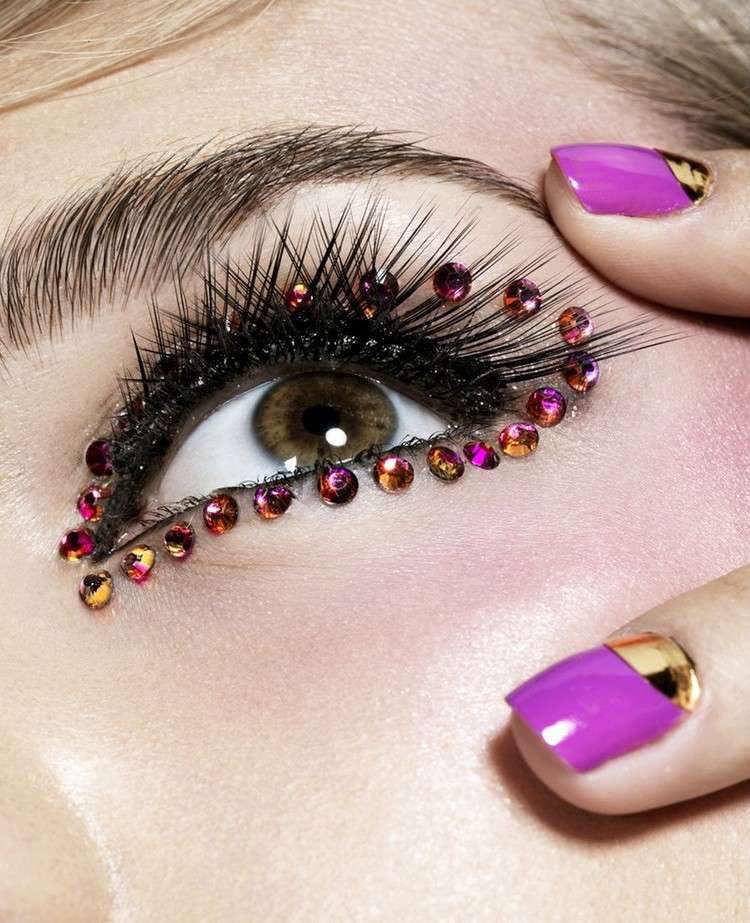 make-up-kamienky-orech-hnedé-oči-nechtový design-hlasovanie