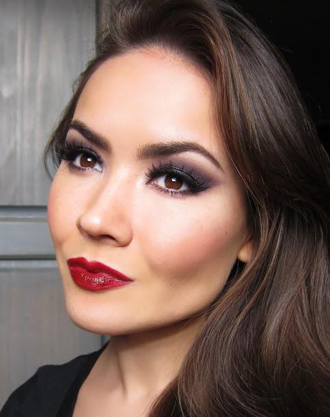 make up 2014 make up červené pery tmavé očné tiene tipy na líčenie 2014 líčenie červené pery tmavé očné tiene