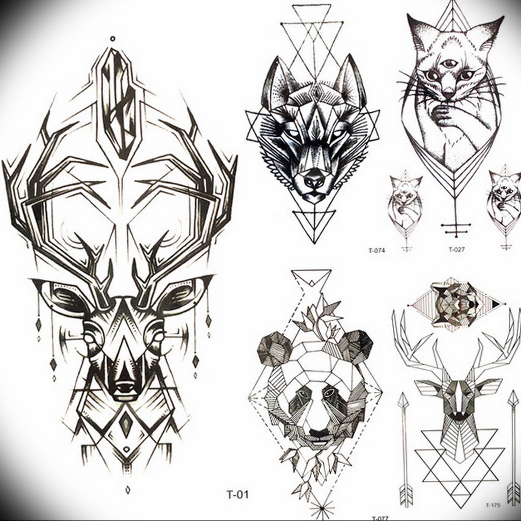 kis geometriájú tetoválásminták 2019.08.14 №013 - vázlatok kis tetoválás -