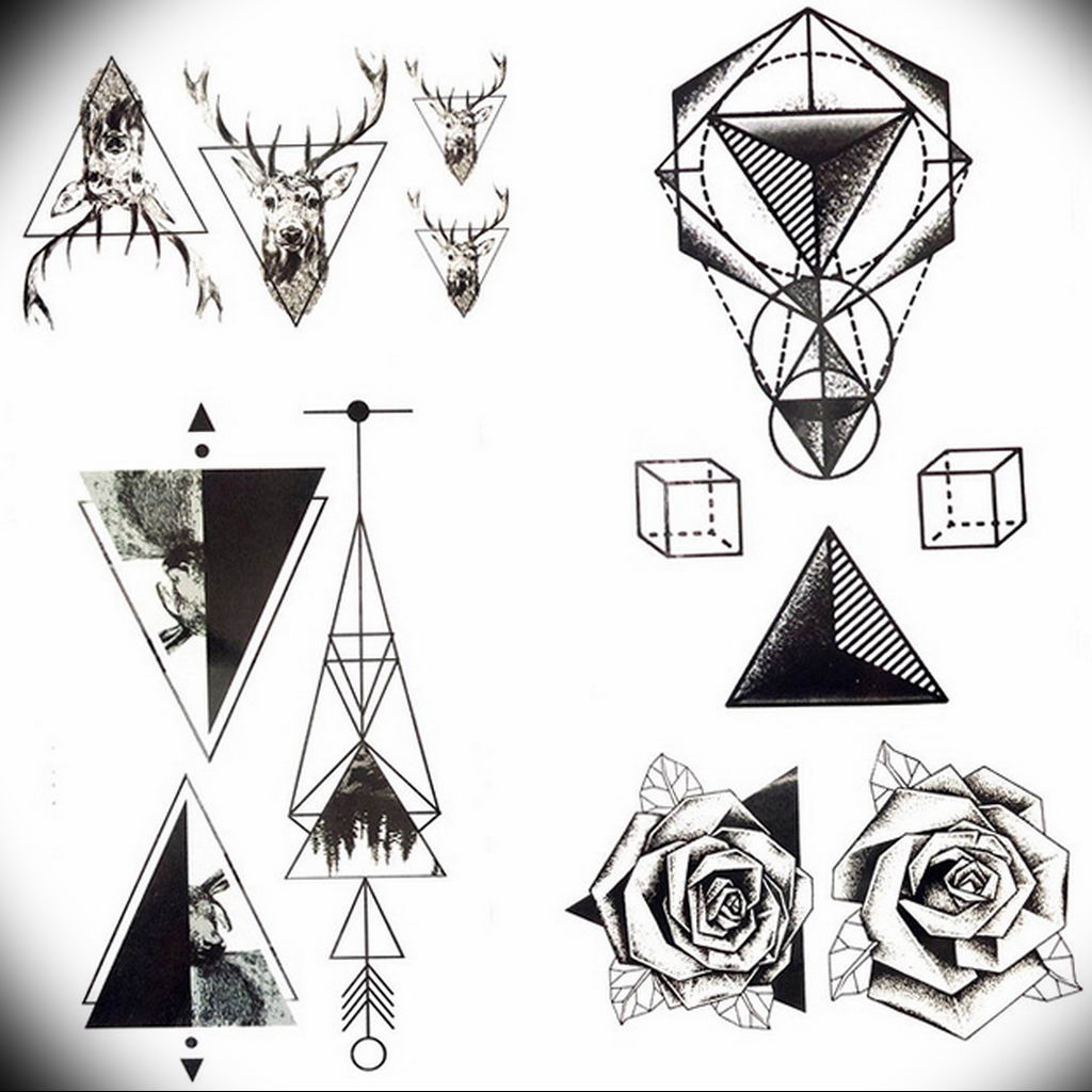 kis geometriájú tetoválásminták 2019.08.14. №017 - vázlatok kis tetoválás -