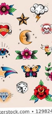 tetoválás vázlatok kicsi színű 14.08.2019 №001 - vázlatok kis tetoválás -