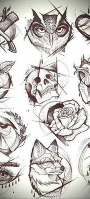 kis tetoválás vázlatok 2019.08.14. №025 - vázlatok kis tetoválás -