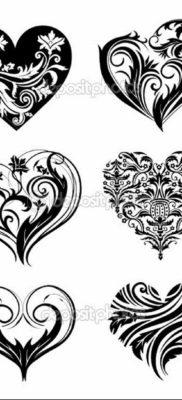 Fotó szív tetoválás vázlat kicsi 2019.08.14 №004 - szív tetoválás vázlat -