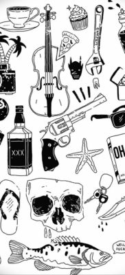 kis tetoválás vázlatok 2019.08.14. №047 - vázlatok kis tetoválás -