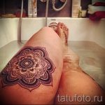 mandala a láb tetoválásán - fotó példa a kész tetoválásra 01052016 -ból 1