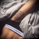 mandala a láb tetoválásán - fotó példa egy kész tetoválásra 01052016 -ból 2