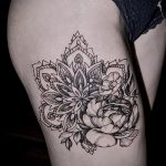 mandala a láb tetoválásán - fotó példa a kész tetoválásra 01052016 -ból 3