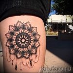 mandala a láb tetoválásán - fotó példa a kész tetoválásra 01052016 -ból 4