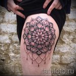 mandala a láb tetoválásán - fotó példa egy kész tetoválásra 01052016 -ból 6