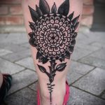 mandala a láb tetoválásán - fotó példa a kész tetoválásra 01052016 -ból 7