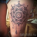 mandala a láb tetoválásán - fotó példa egy kész tetoválásra 01052016 -ból 8