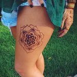 mandala a láb tetoválásán - fotó példa a kész tetoválásra 01052016 -ból 23