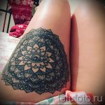 mandala a láb tetoválásán - fotó példa egy kész tetoválásra a 01052016 36 -ból