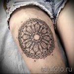 mandala a láb tetoválásán - fotó példa egy kész tetoválásra 01052016 37