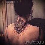 mandala a nyak tetoválásán - fotó példa a kész tetoválásra 01052016 -ból 4