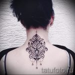 mandala a nyak tetoválásán - fotó példa a kész tetoválásra 01052016 -ból 7