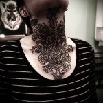 mandala a nyak tetoválásán - fotó példa egy kész tetoválásra 01052016 10