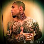 mandala a nyak tetoválásán - fotó példa egy kész tetoválásra 01052016 26 -ból