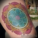 mandala tetoválás színe - fotó példa a kész tetoválásra 01052016 -ból 5