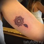 tetoválás kis mandala - fotó példa egy kész tetoválásra 01052016 -ból 5