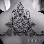gyönyörű mandala tetoválás - Fotó példa a kész tetoválásra a 01052016 -on 2
