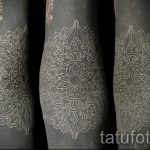 blanc mandala tetoválás - Fotó példa a tatouage fini sur 01052016 1