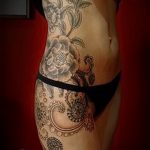 mandala tetoválás a combon - fotó példa egy kész tetoválásra a 01052016 -ból 15