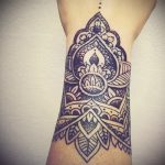 mandala tetoválás a csuklón - fotó példa egy kész tetoválásra 01052016 -ból 2