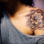 mandala tetoválás a vállán - fotó példa a kész tetoválásra 01052016 -ból 4