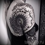 mandala tetoválás a vállán - fotó példa a kész tetoválásra 01052016 -ból 9