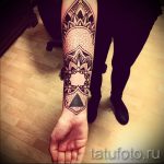 mandala tetoválás a karon - fotó példa egy kész tetoválásra 01052016 -ból 18