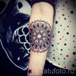 mandala tetoválás a karon - fotó példa egy kész tetoválásra a 01052016 -ból 20