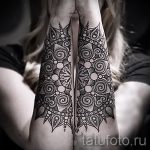 mandala tetoválás a karon - fotó példa egy kész tetoválásra a 01052016 -ból 25