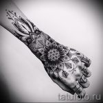 mandala tetoválás kéznél - fotó példa egy kész tetoválásra 01052016 27