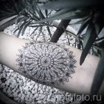 mandala tetoválás a karon - fotó példa egy kész tetoválásra a 01052016 28 -ból