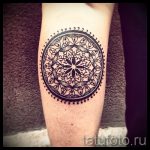 mandala tetoválás a karon - fotó példa egy kész tetoválásra a 01052016 30 -ból