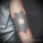 mandala tetoválás a karon - fotó példa egy kész tetoválásra 01052016 31 -ből