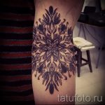mandala tetoválás a karon - fotó példa egy kész tetoválásra a 01052016 39 -ből