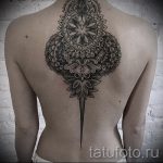 mandala tetoválás a hátulján - fotó példa a kész tetoválásra 01052016 -ból 6