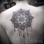 mandala tetoválás a hátulján - fotó példa egy kész tetoválásra 01052016 27