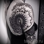 mandala tetoválás a hátulján - fotó példa egy kész tetoválásra a 01052016 29 -ből