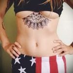 mandala tetoválás a mell alatt - fotó példa egy kész tetoválásra 01052016 -ból 2