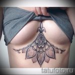 mandala tetoválás a mell alatt - fotó példa a kész tetoválásra 01052016 -ból 3