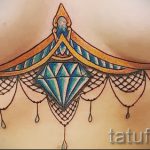 mandala tetoválás a mell alatt - fotó példa egy kész tetoválásra 01052016 -ból 18