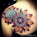 mandala tatouage sur sa clavicule - Fotó példa a tatouage fini sur 01052016 1